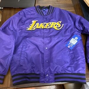 Los Angeles lakers jacket new ultra game nba jacket purple medium